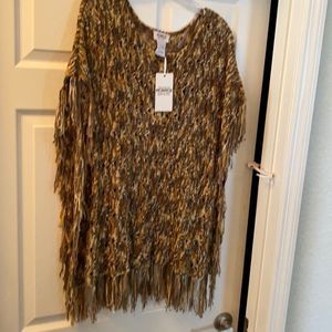 Knit poncho top S/M